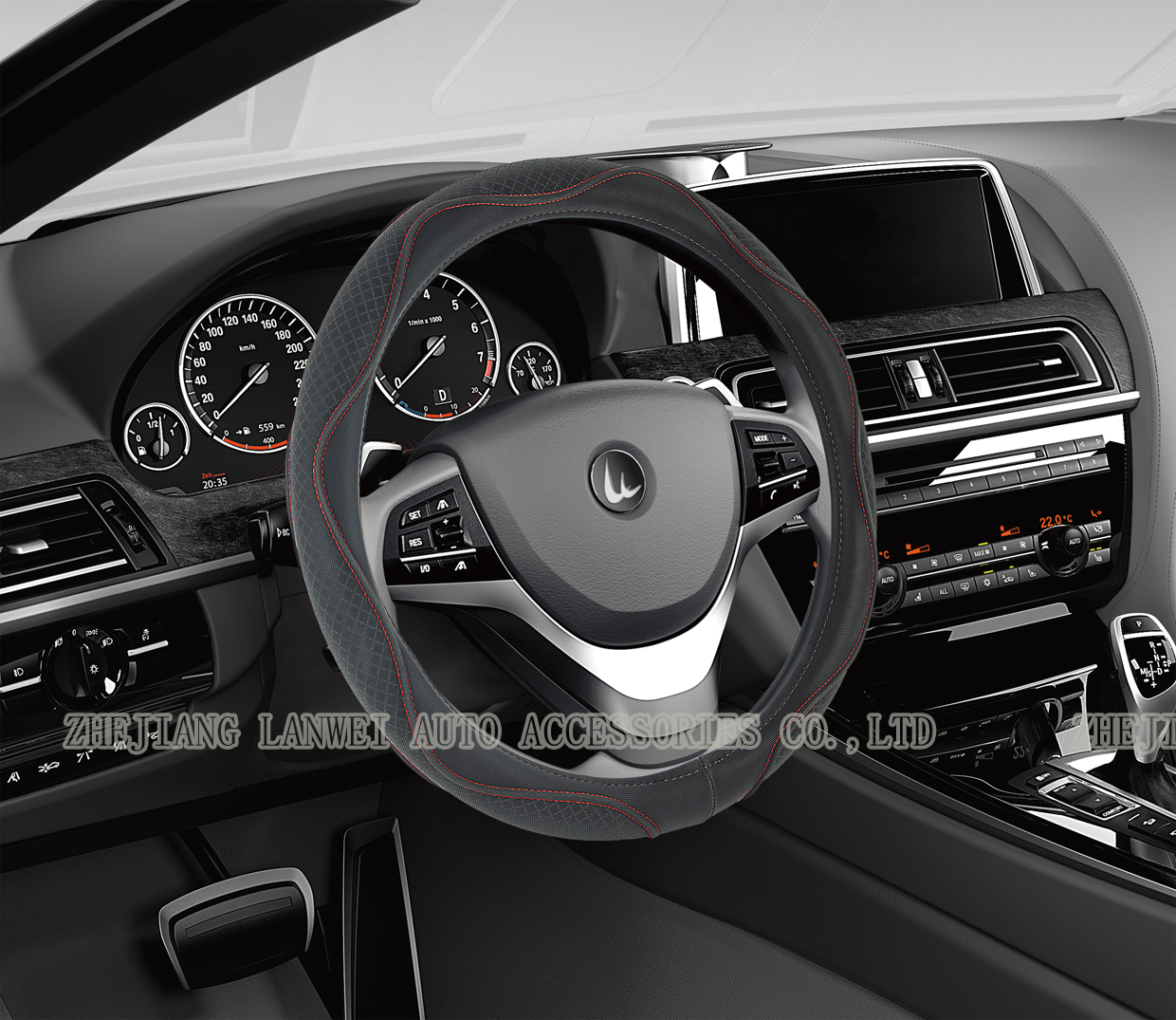 Leather cute car accessories steering wheel cover