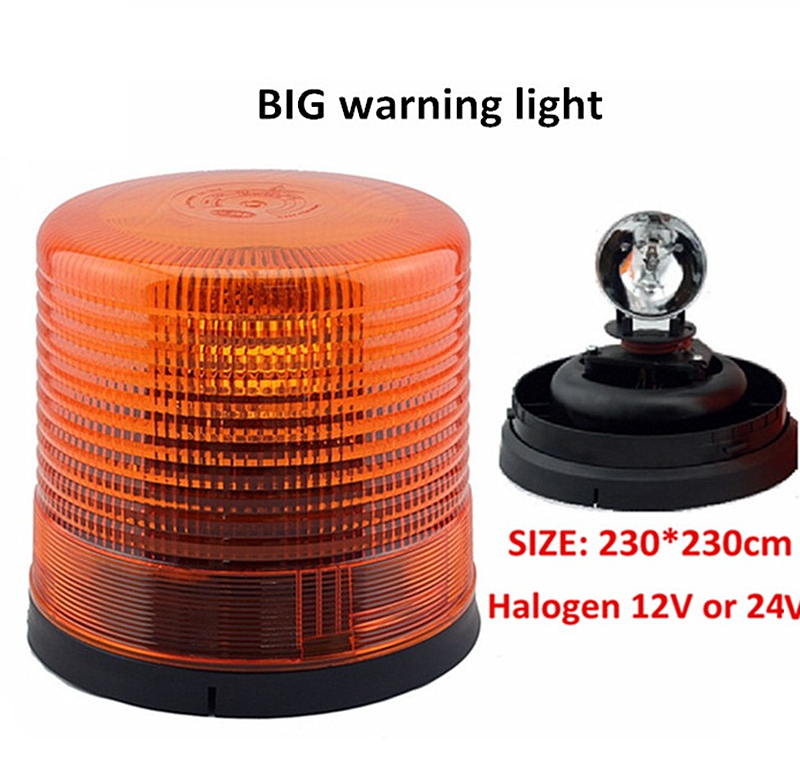 Factory Price DC 12/24v Halogen Rotating Beacon Big warning light