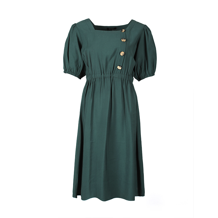 button side dress