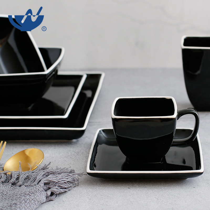 Square Cup And Saucer