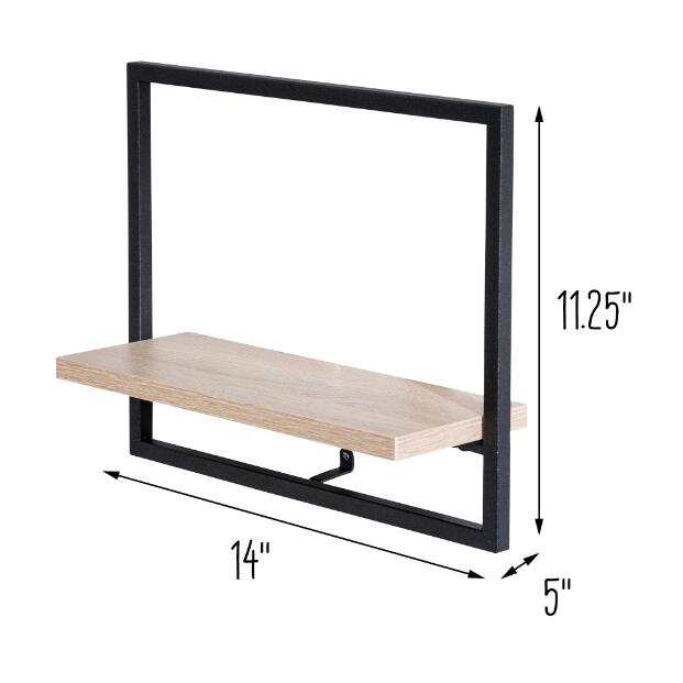 Horizontal Floating Wall Shelf