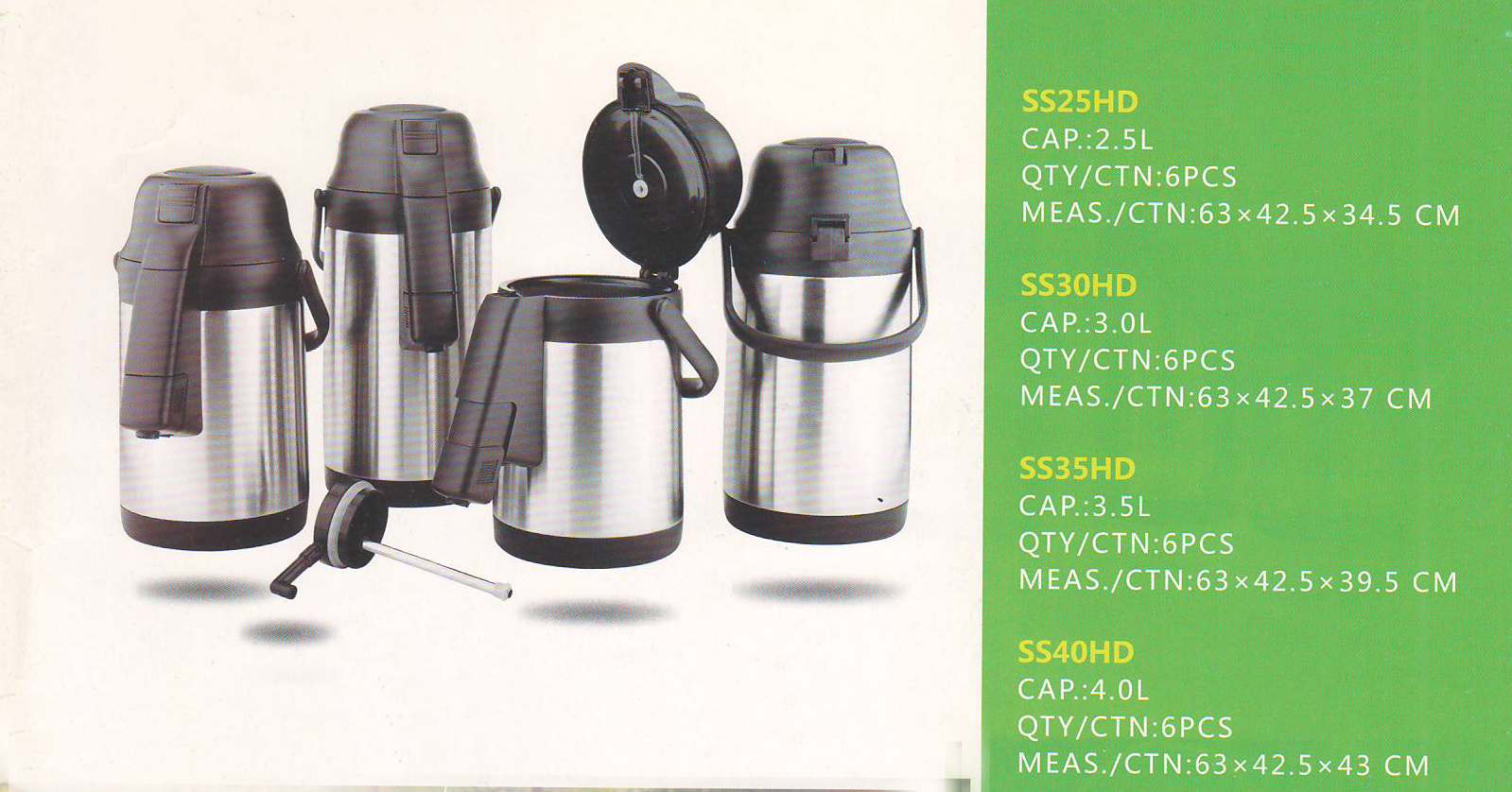 Vacuum Flask Ss25hd/30hd/35hd/40hd