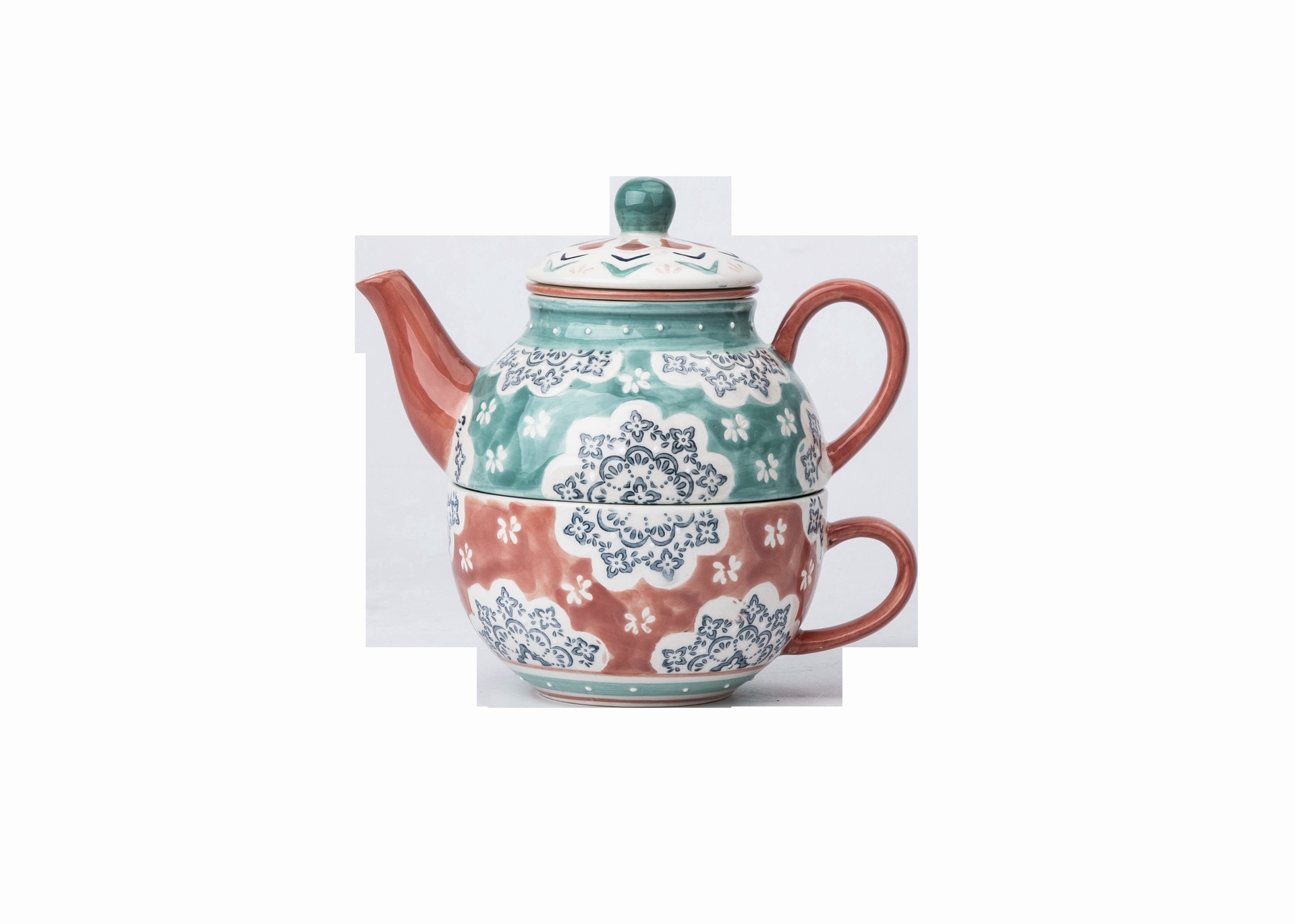 High Quality Design Hand Painted Teapot Stoneware