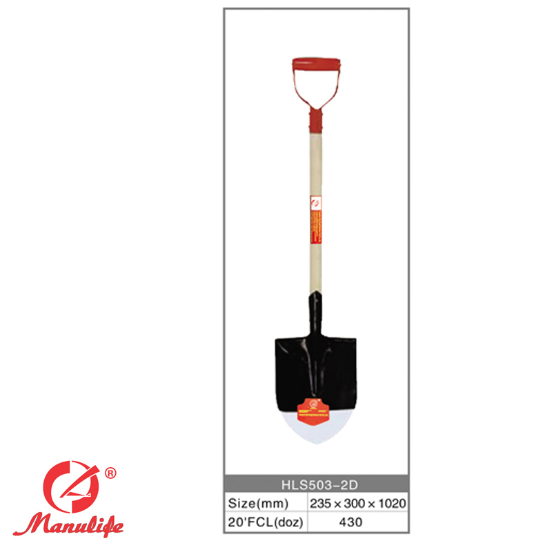 B grade handle round shovel