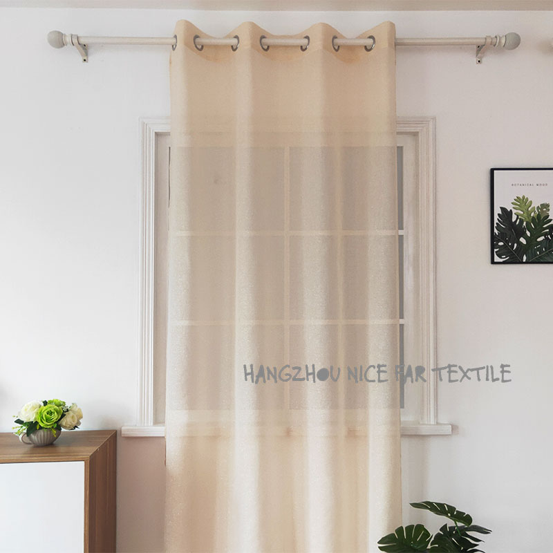00000DF200104L2 JIM stripe voile fabric yarn dyed jacquard screen printing cutting recycle voilage ready made linen curtain