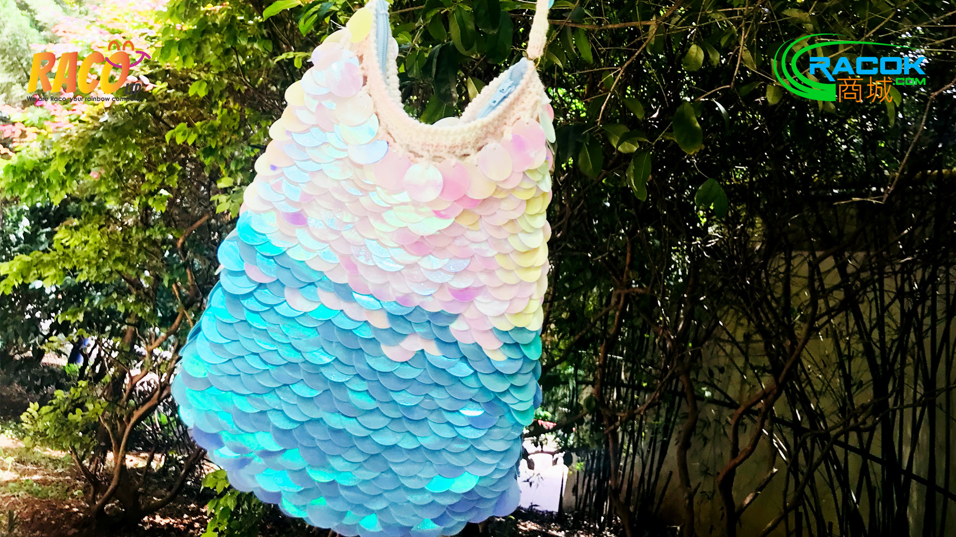 Mermaid bag blue