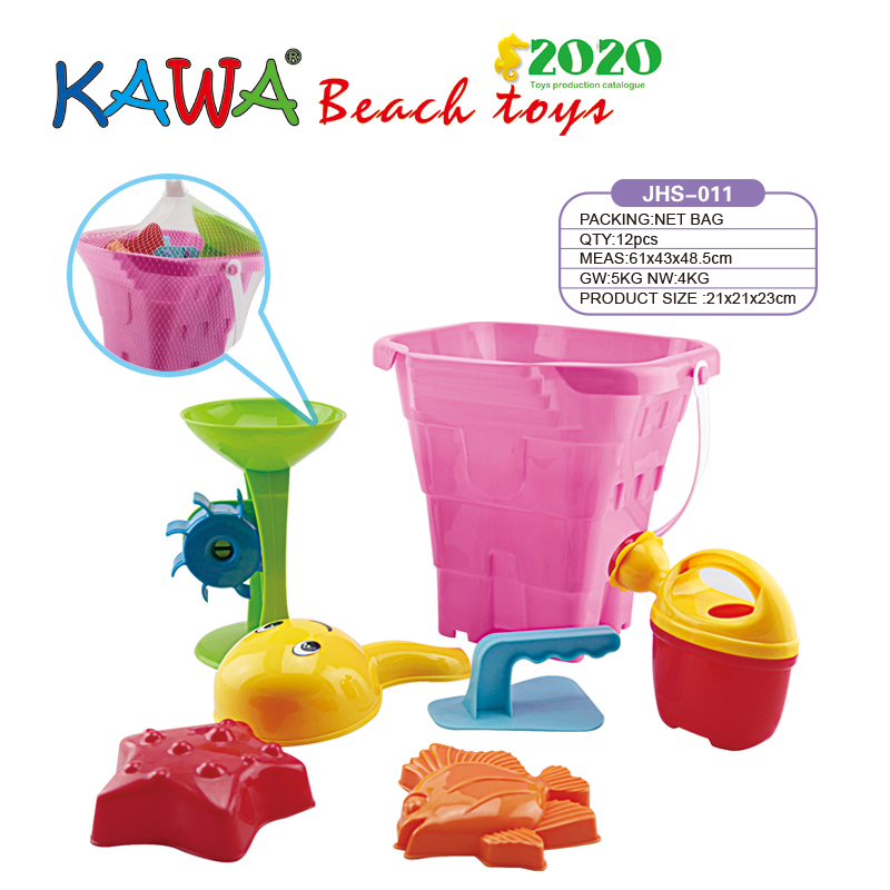 Plastic sand bucket sets