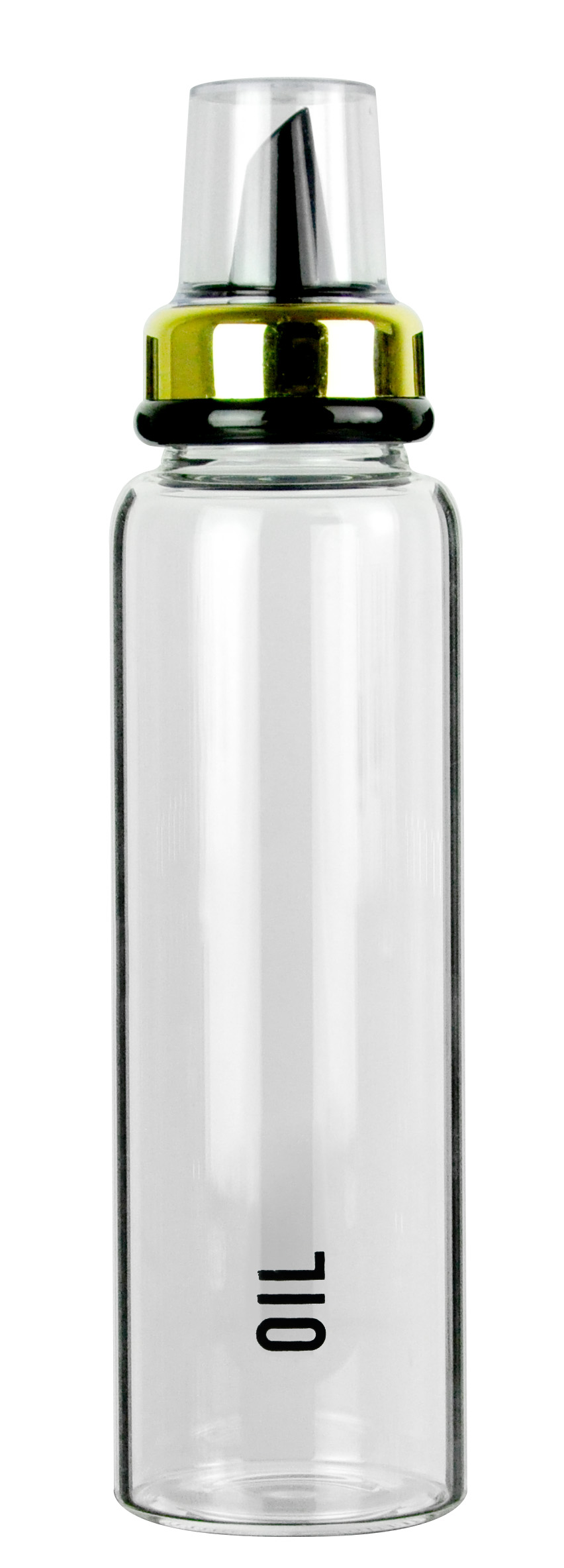 Borosilicate glass Oil bottle M size in gold