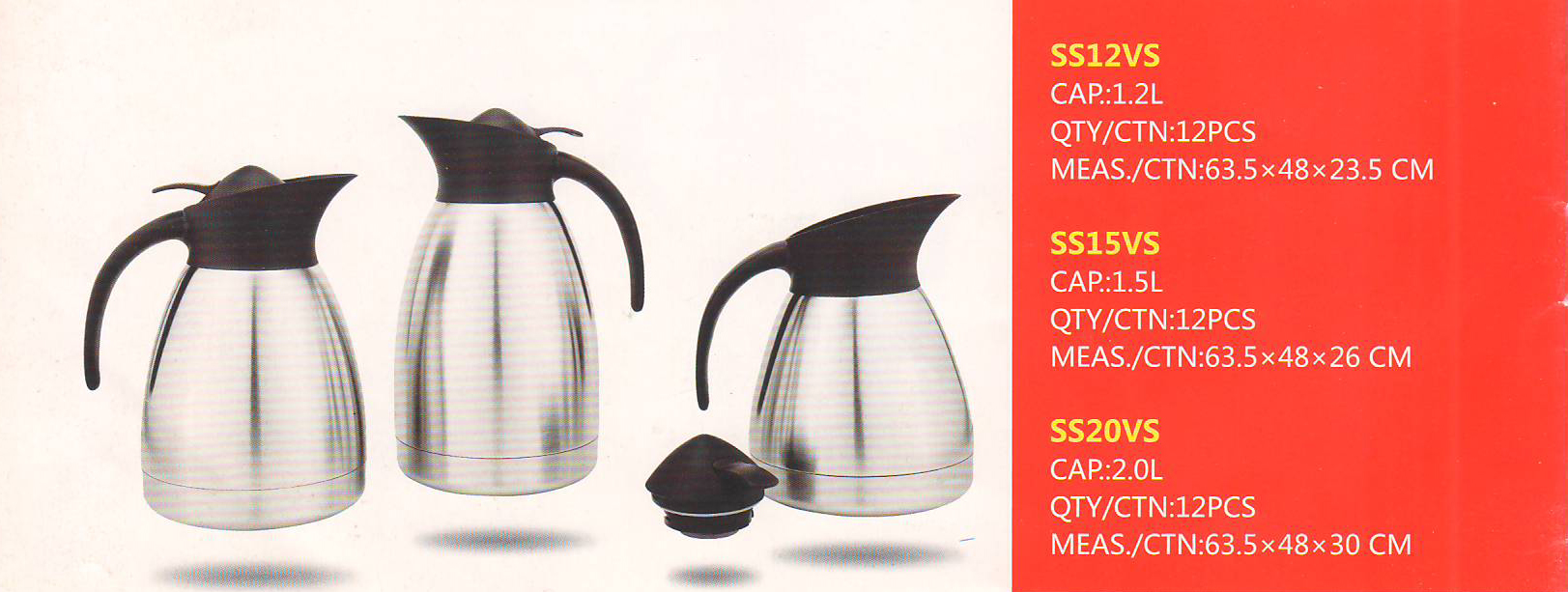 Vacuum Flask Ss12vs/15vs/20vs