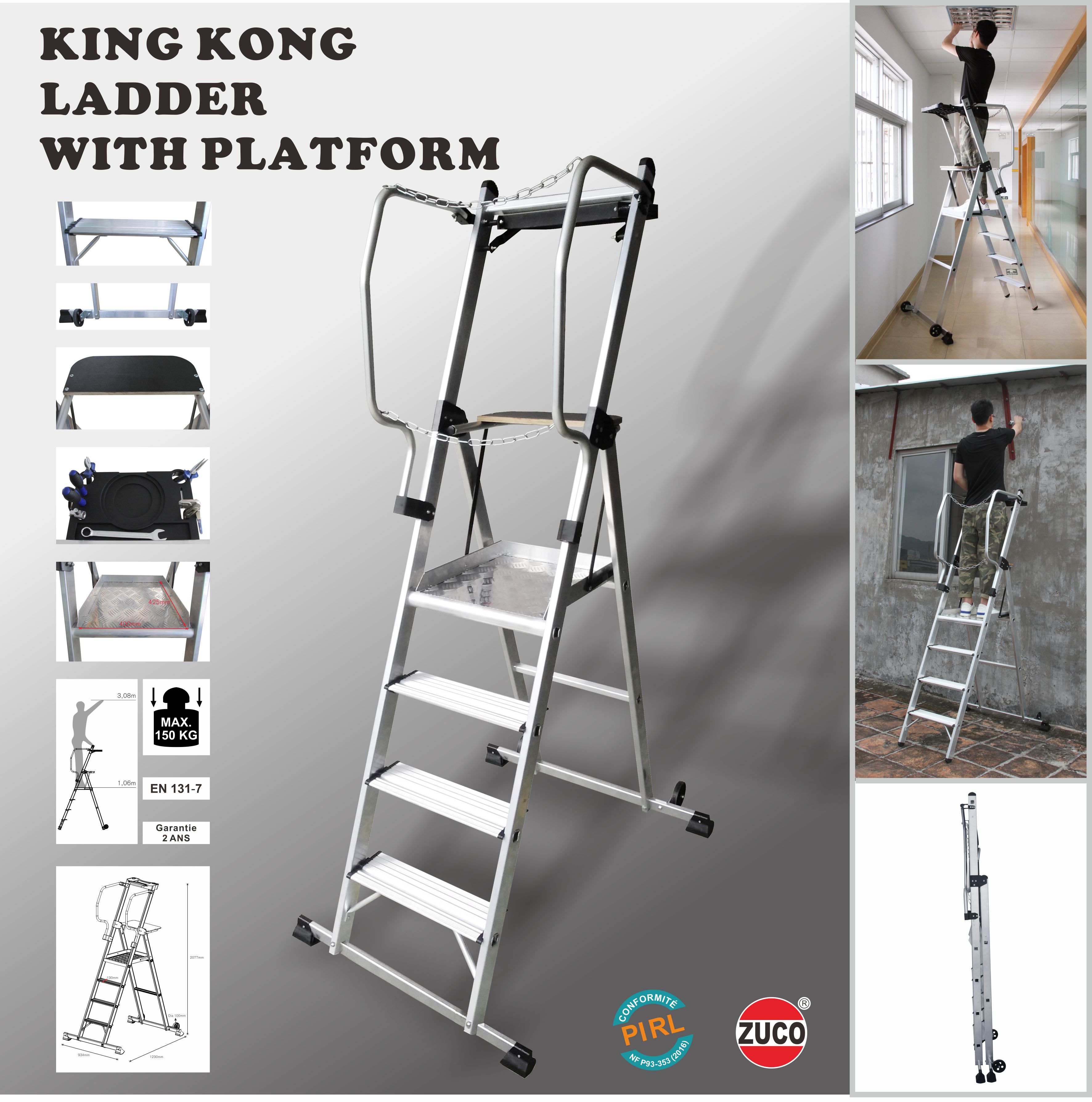 King Kong Ladder With Platform