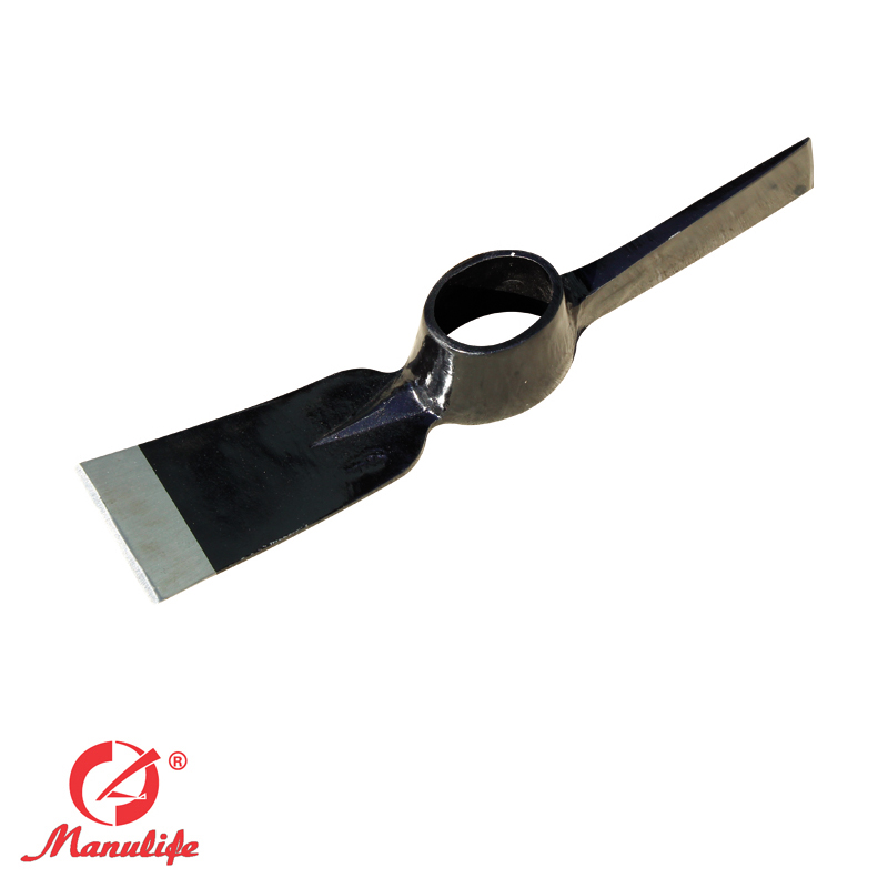 Steel garden mattock