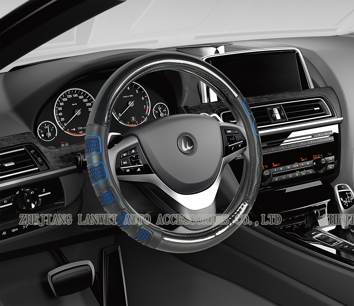 Comfortable handle leather nail steering wheel cover