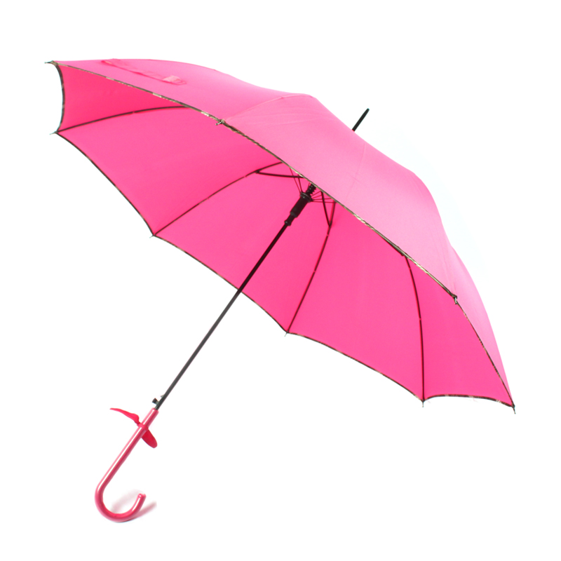 pink long umbrella