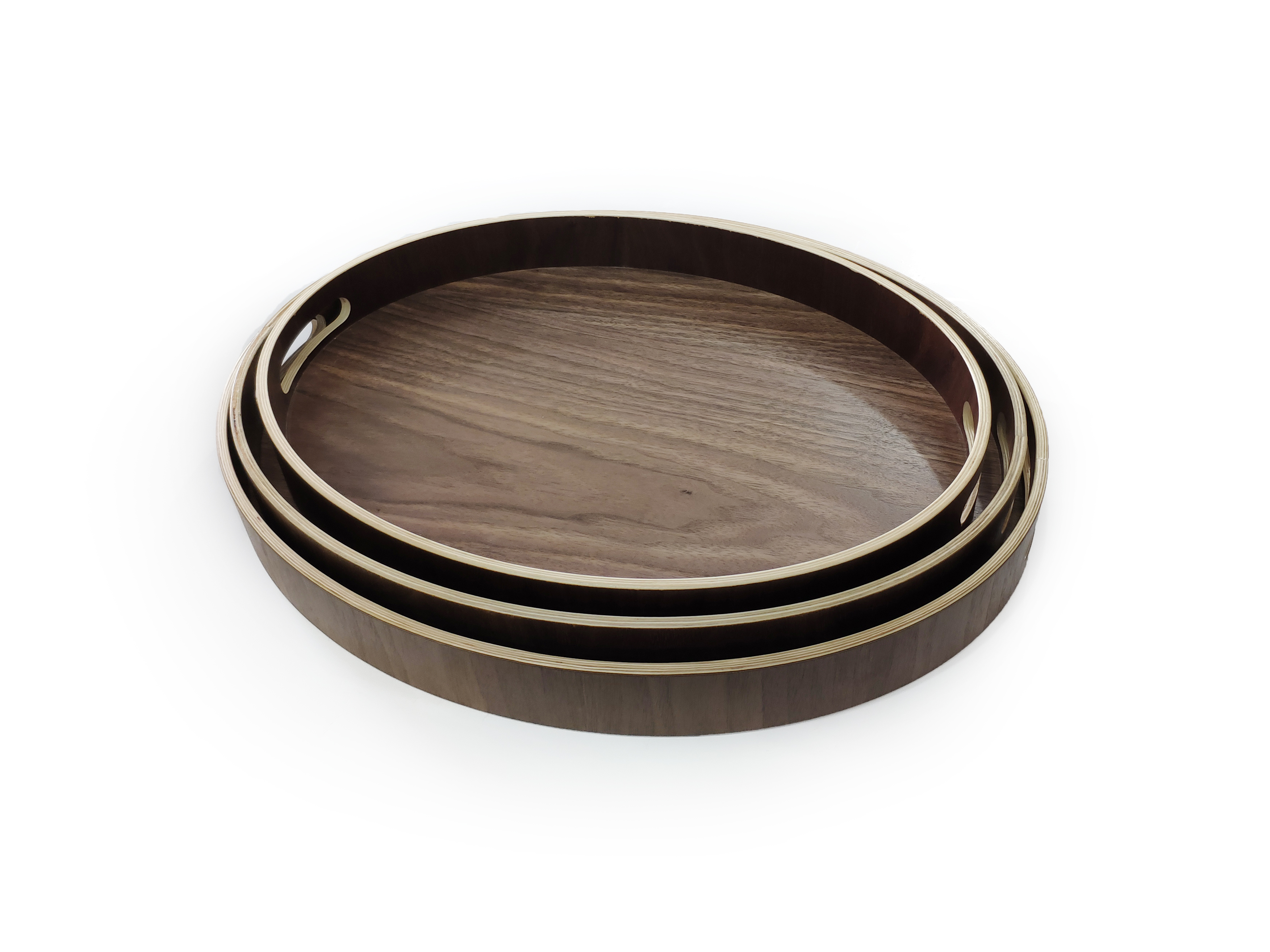 Ashtree Wood Tray- Oval With Hole