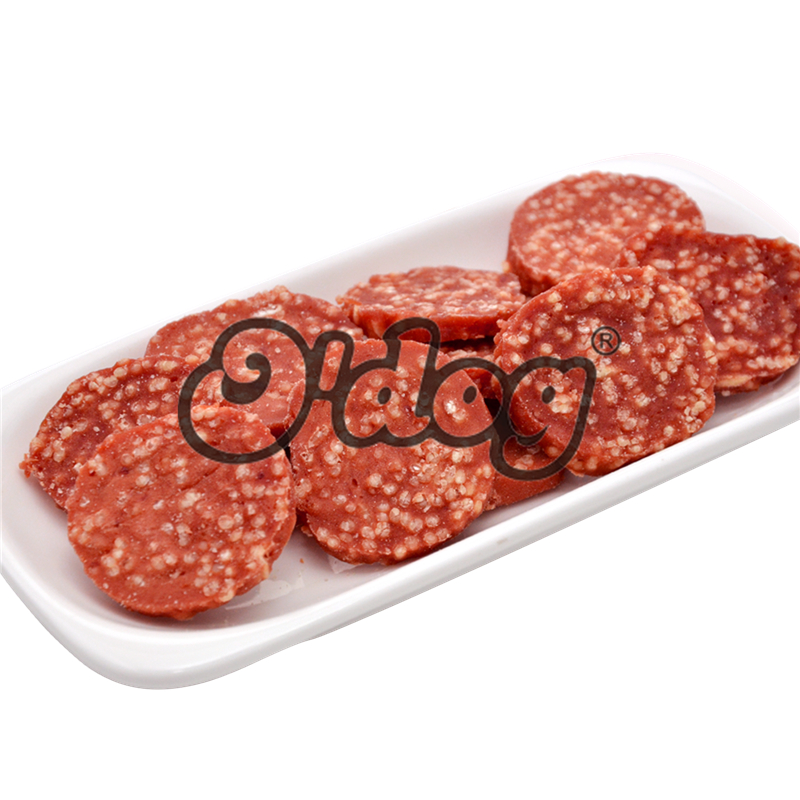 dog treat-duck&rice circular chips