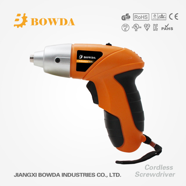 3.6V Cordless Electric Rechargeable Screwdriver with LED Light