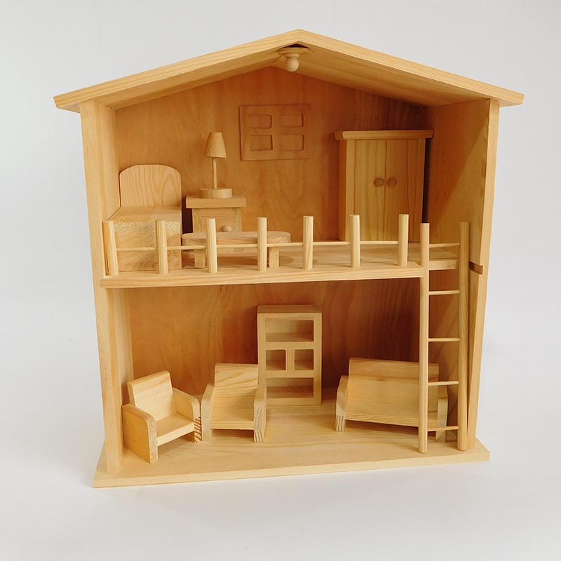 Wood doll house