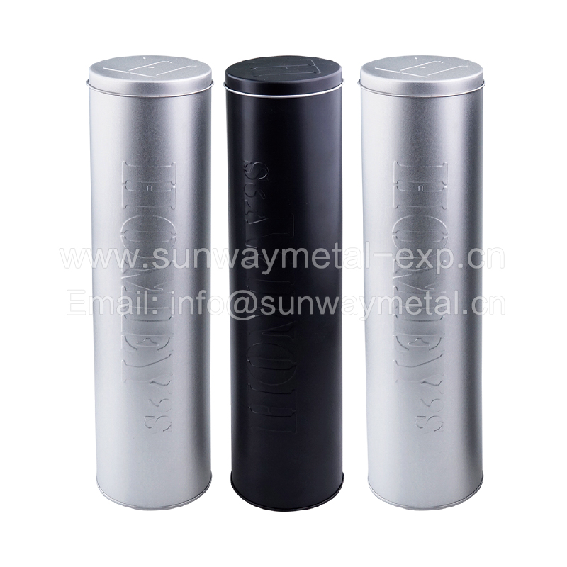 High round houseware tin box customized printing