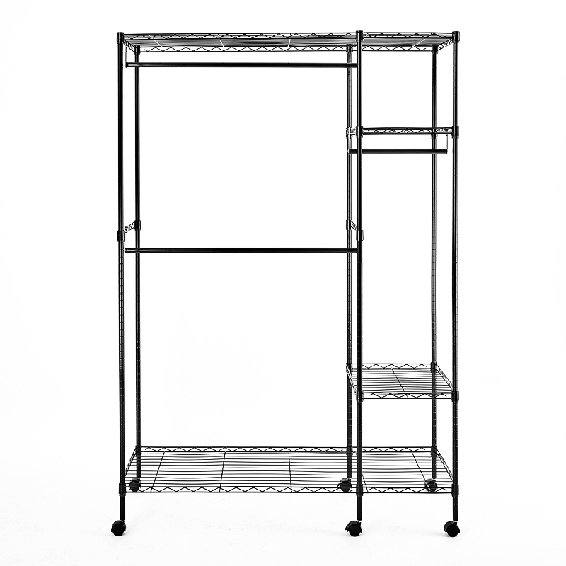 Garment Rack Heavy Duty Clothes Rack for Hanging Clothes, Metal Freestanding Closet Wardrobe Rack