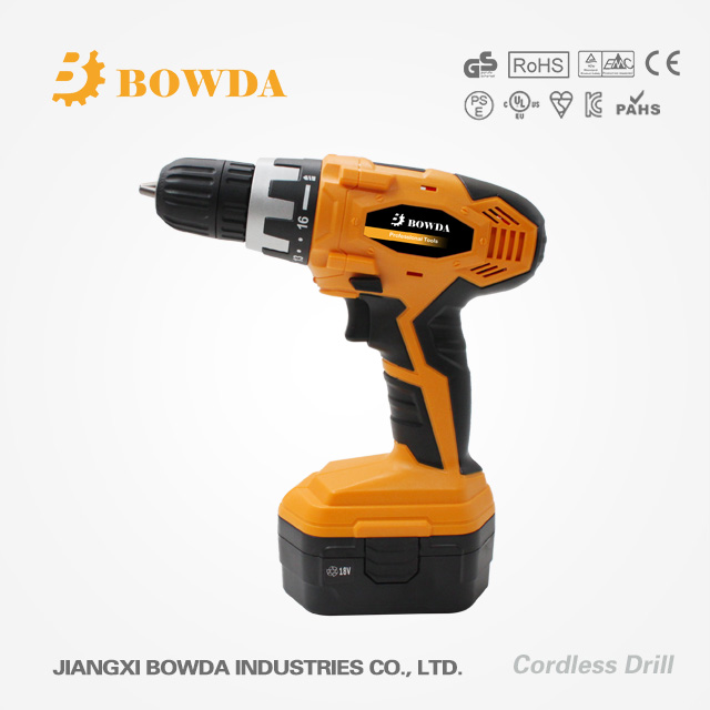 18V Cordless Driver Drill with Impact Function/LED Light