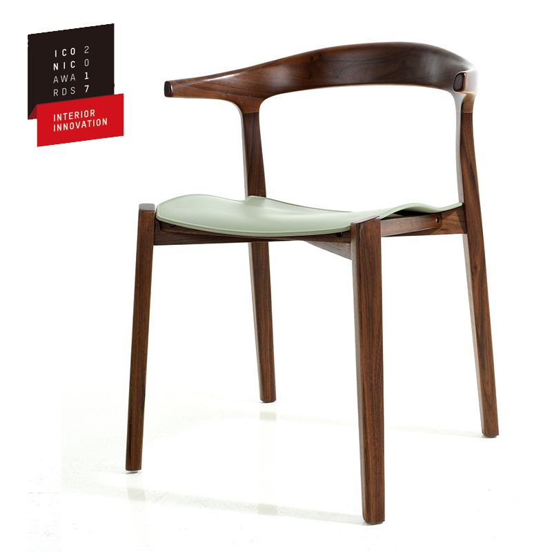 STARWAY Modern New Design solid wood with plastic seat dining chair for restaurant