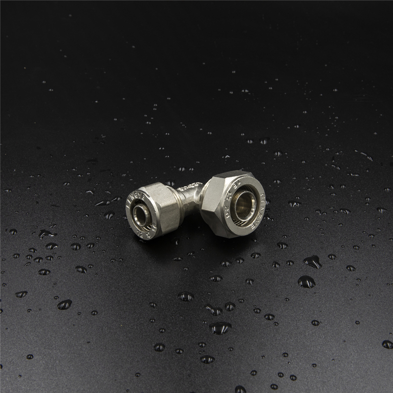 Brass Screw Fitting Unequal Elbow Nickel Plated