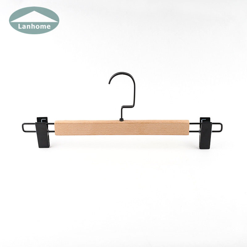 Lanhome Supply Factory Price Wooden U shape pant hanger