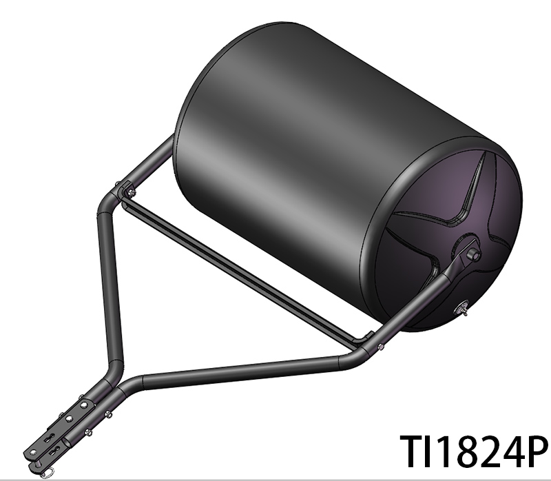 18 x 24-Inch Poly Push/Tow Lawn Roller, Black Color