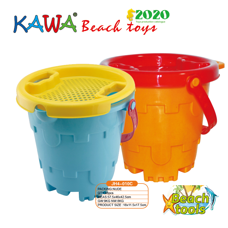 castle sand bucket with cover
