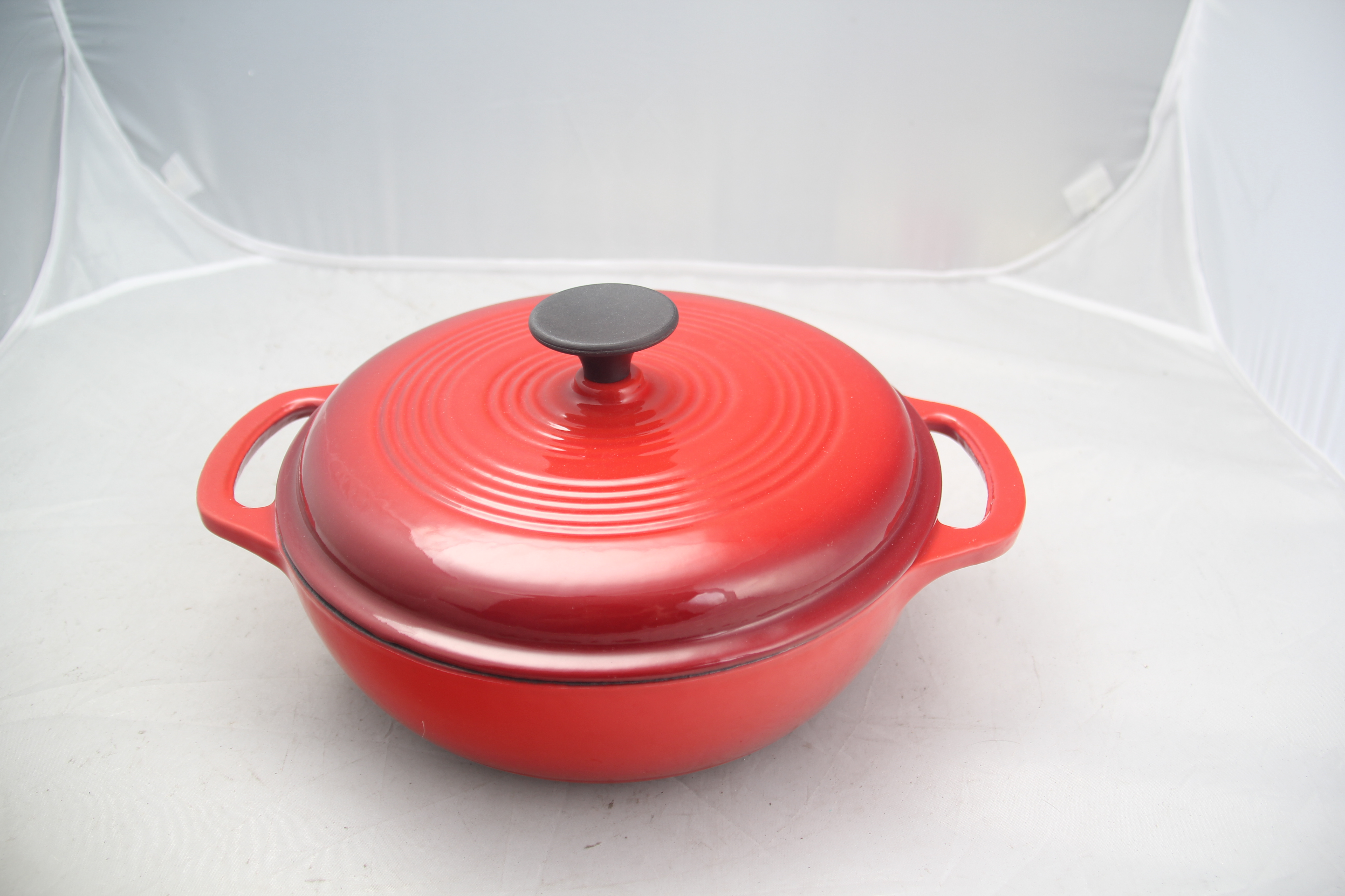 Cast iron casserole, enameled