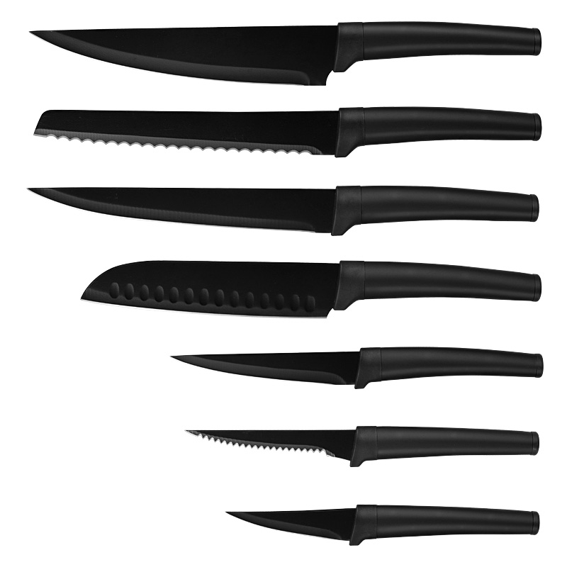 Hot Sale High Quality Stainless Steel Non Stick Coating Knife Set Kitchen