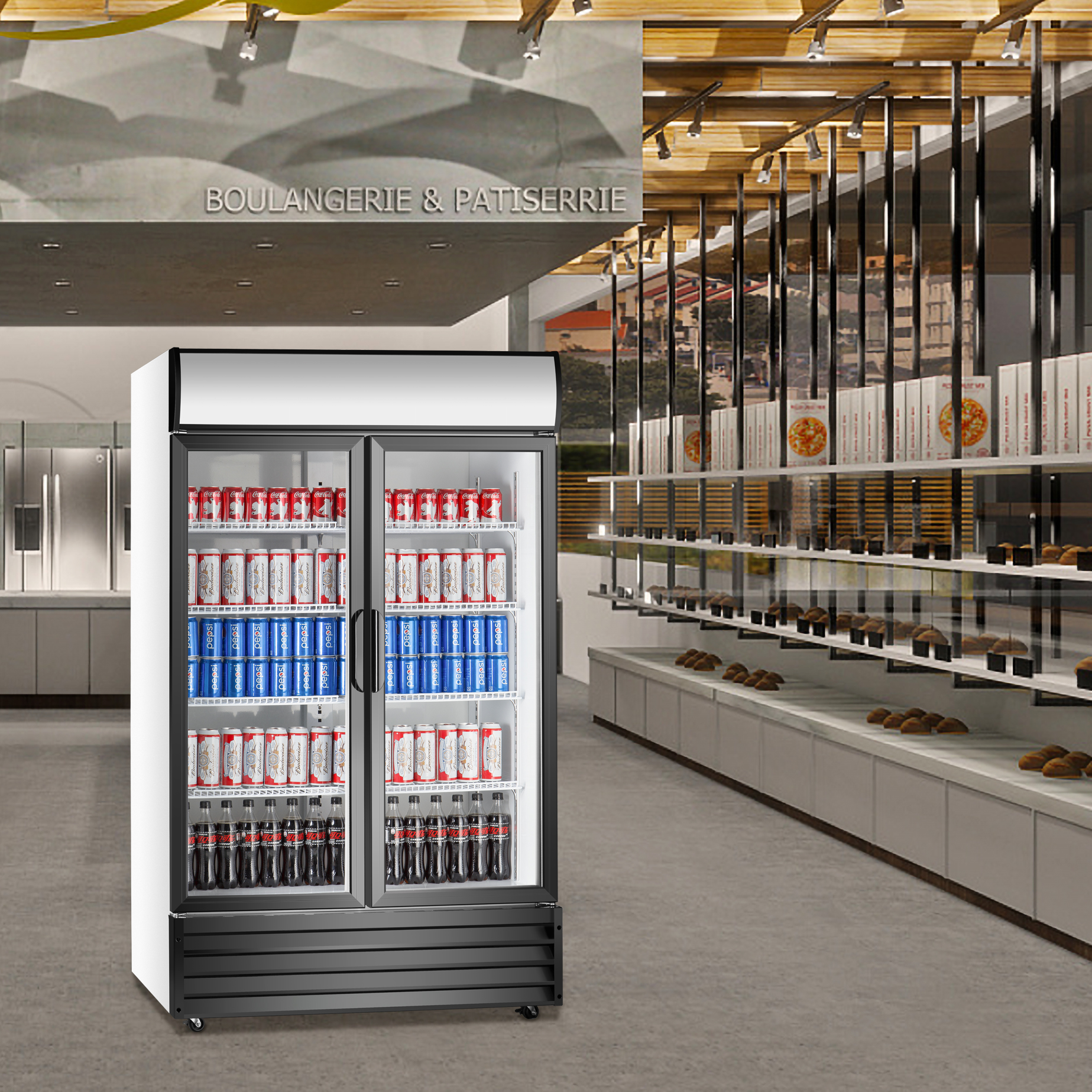 Multi-Door Upright Display Cooler