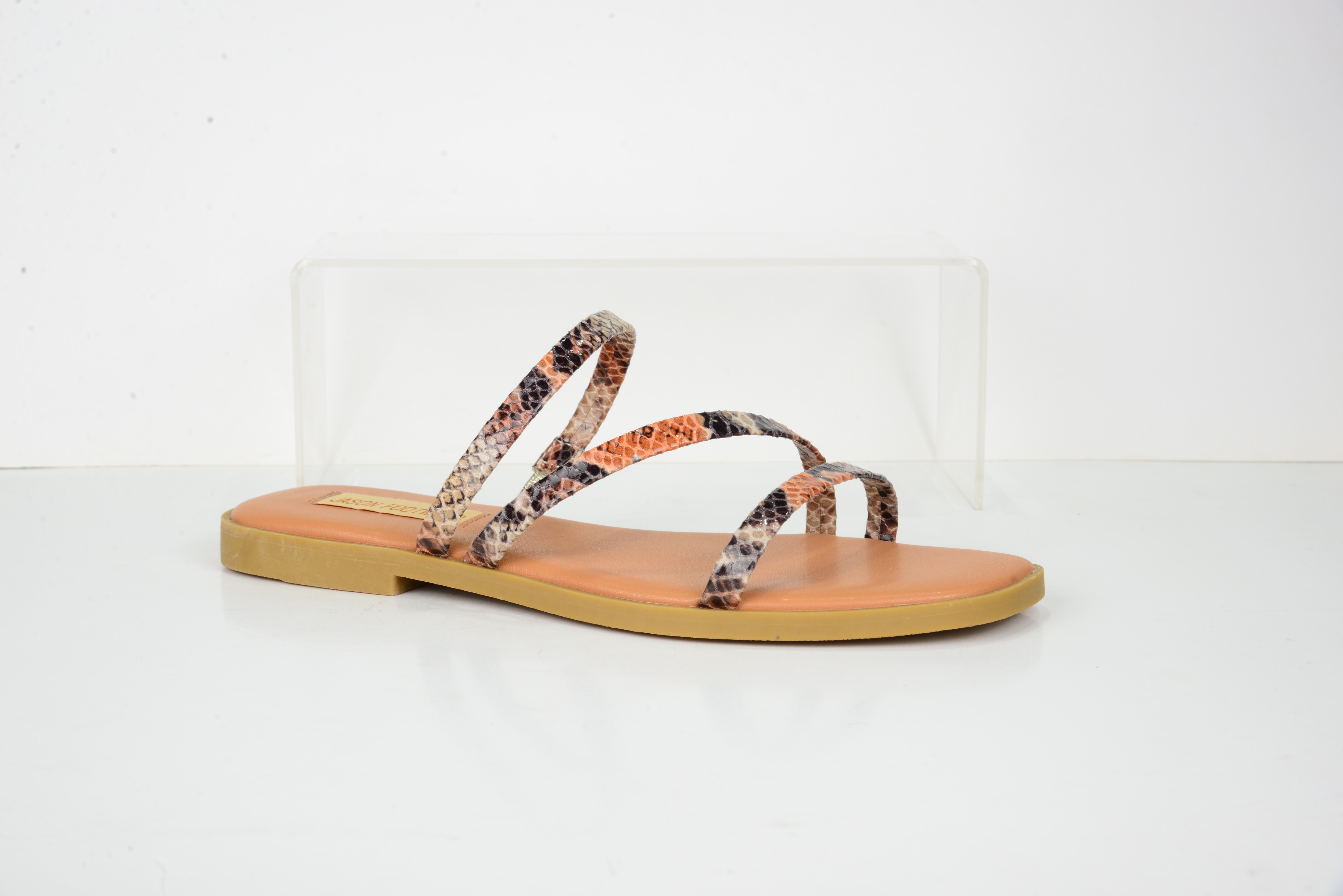 2020 Fashion SNAKE PU Upper Women Sandal Flats(SS2086767-03V