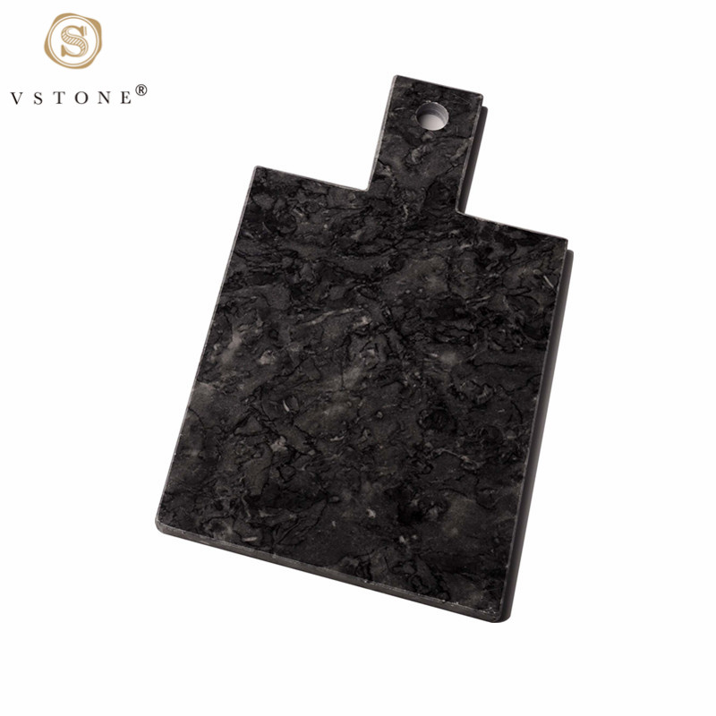 Dark gray marble cheese board/marble plate/cutting board/chopping board/paddle board