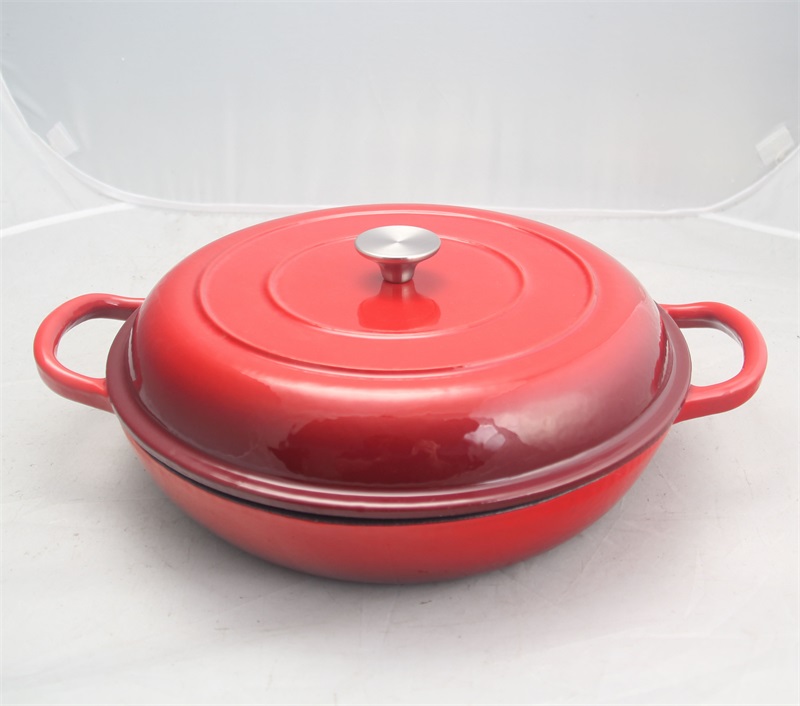 Cast iron casserole, enameled