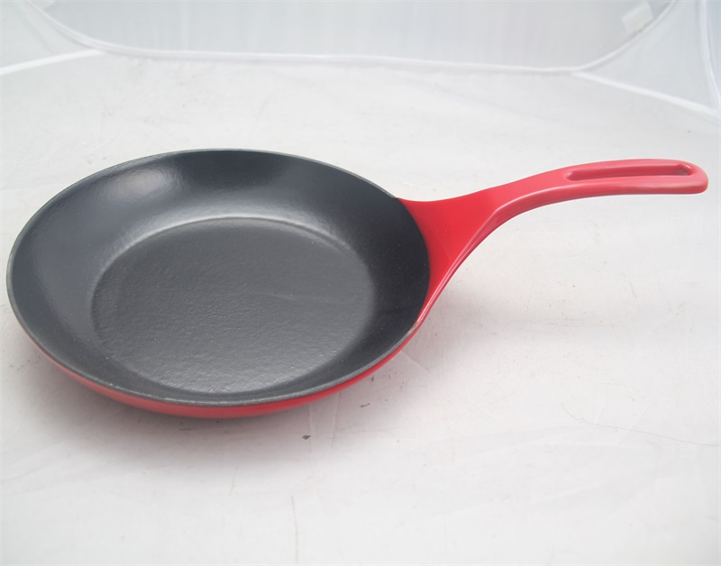 Cast iron frypan, enamel