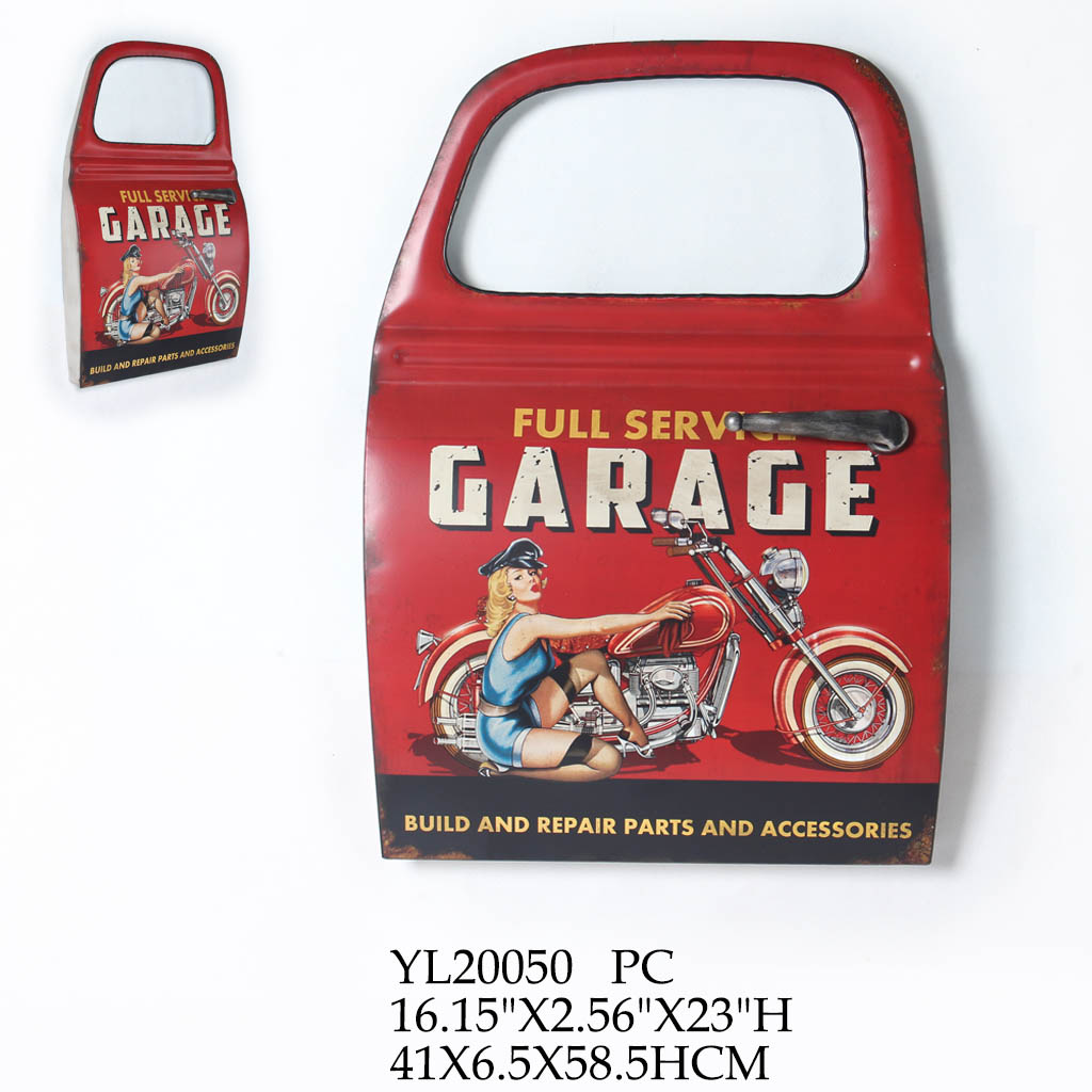metal wall door sign