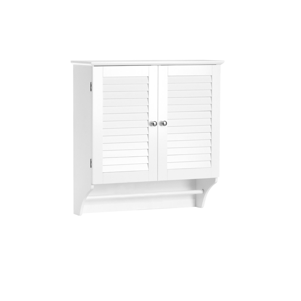 Bathroom Accessories Double Doors Wall Mounted Wood Storage Caninet