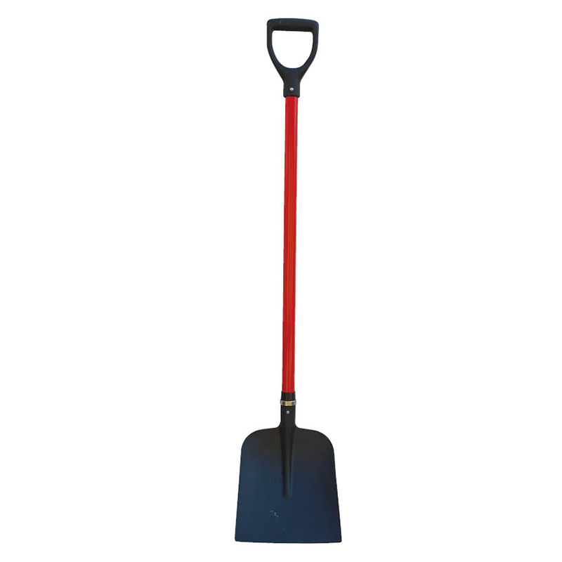 Fiberglass handle shovel plastic D grip