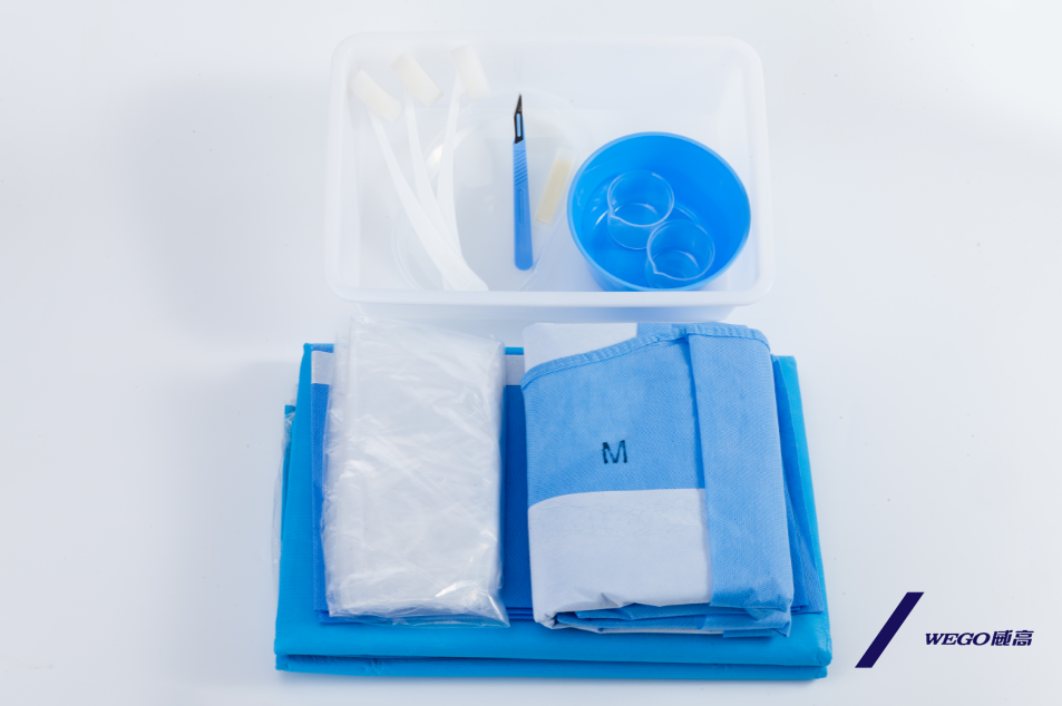 Sterile surgical kit for single use