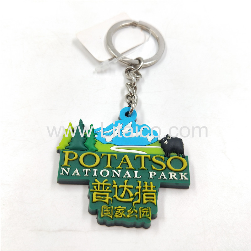 Tourist scenery PVC Keychain