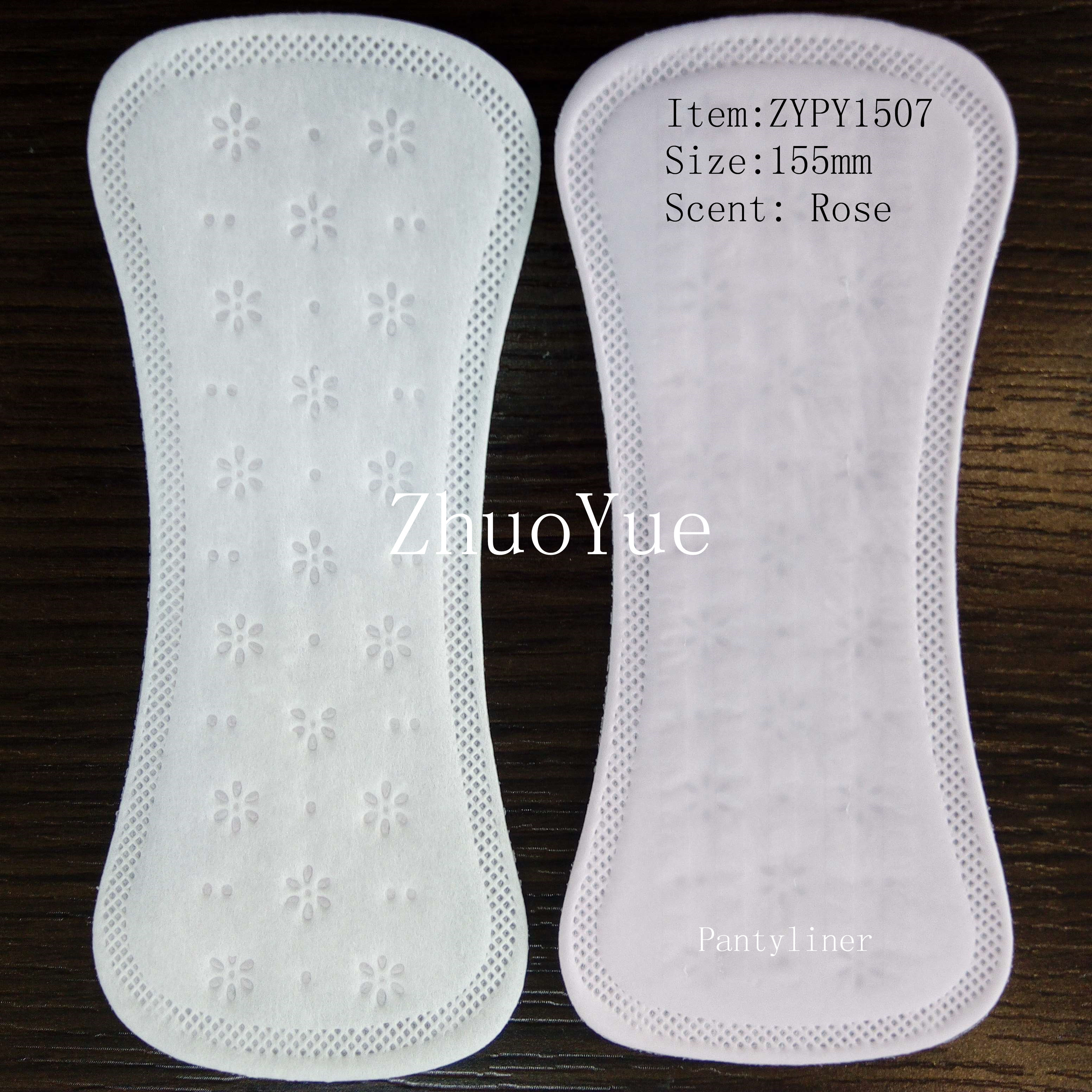 Quanzhou Zhuoyue feminine menstrual pantyliner with scent 155