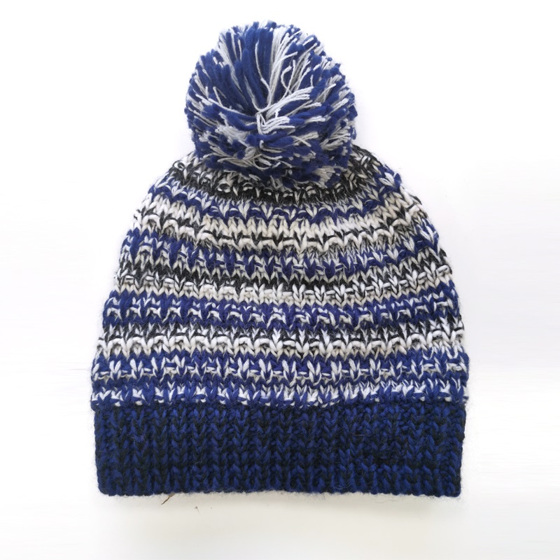 knitted colorful hat