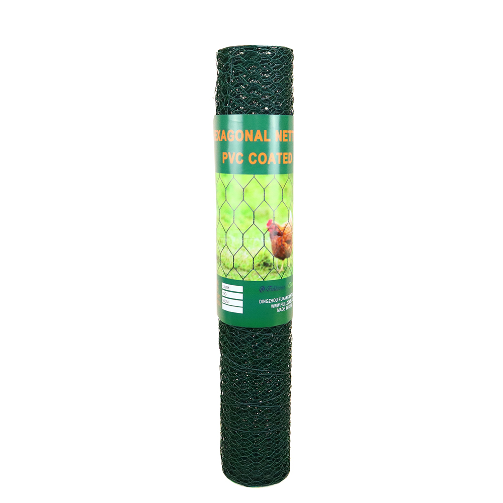 PVC Coated Hexagonal Wire Netting PVC Coated Wire Netting Green Hexagonal Netting PVC Wire Mesh