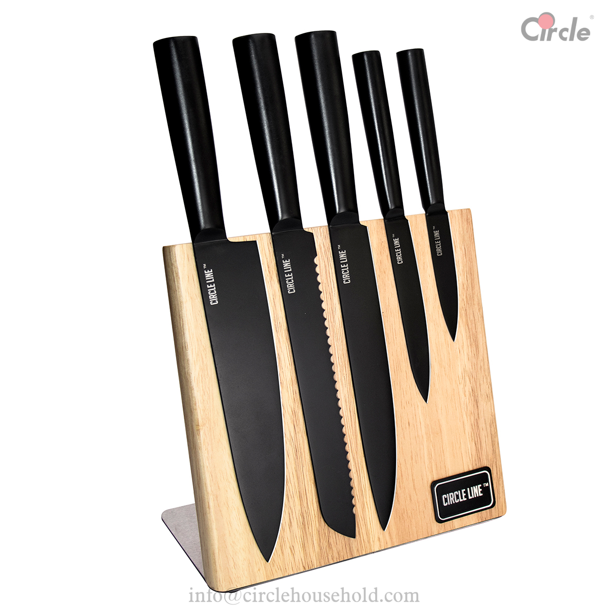 6 Pcs Knife Block Set
