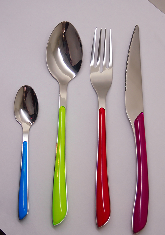 Long Tang Stainless Steel Cutlery Nice-looking Flatware Set Silverware Set For Wedding Restaurant Hotel