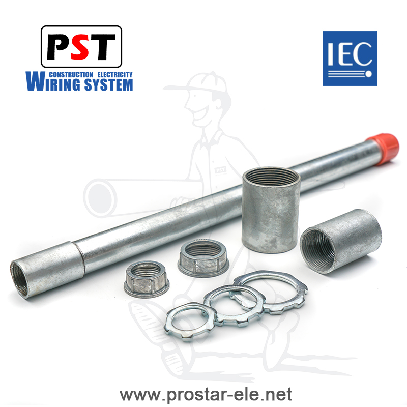 IEC61386 Rigid Conduit/Rigid Tube/Conduit bushing/Locknut/Monitor rigid/IEC/PST/Tubo conduit RGD