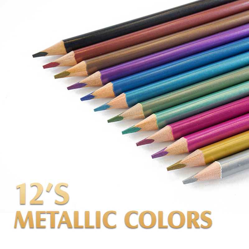 Metallic colored pencils