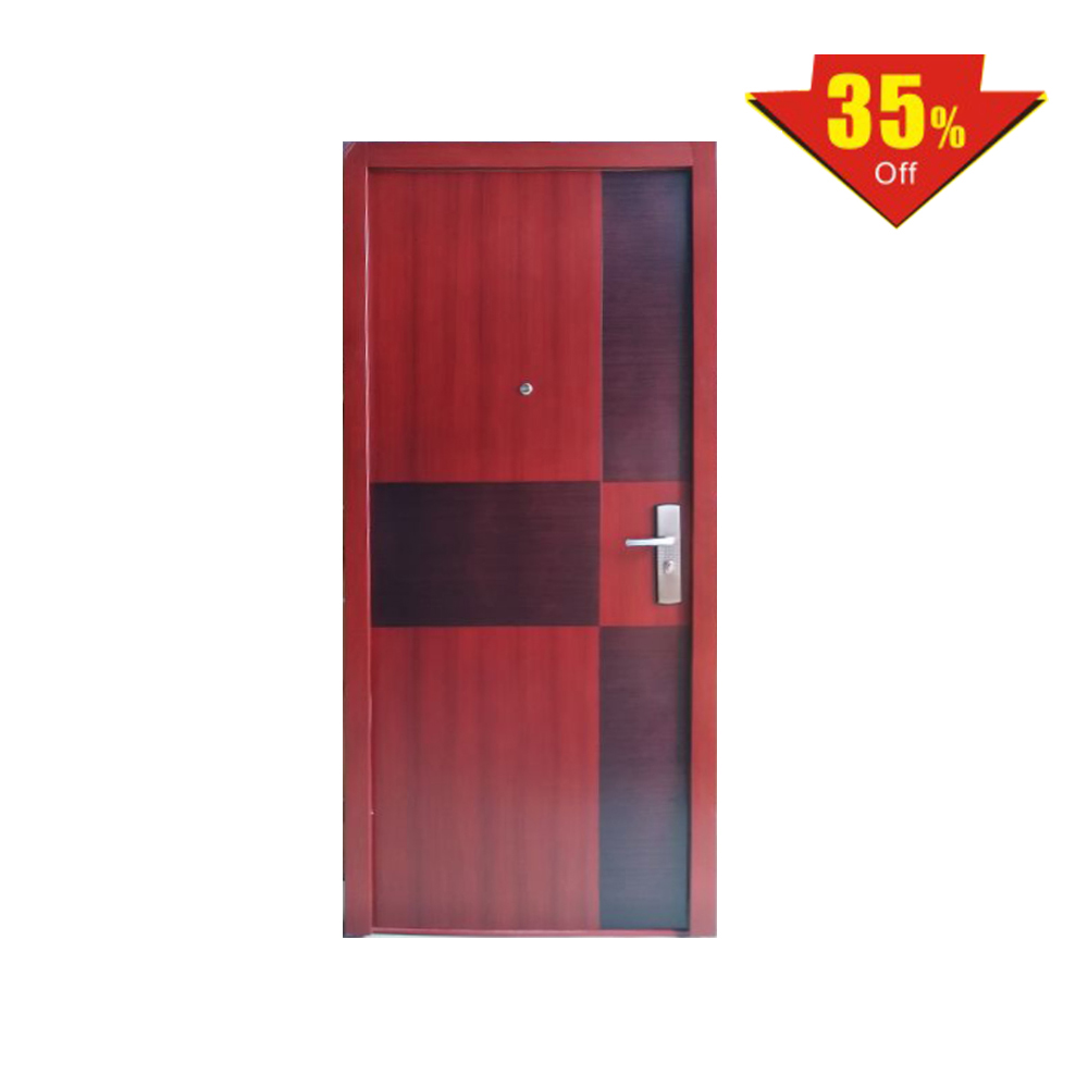 Yekalon STD-145 cheap ready for shipping Modern handle design photo interior house single or double security steel door