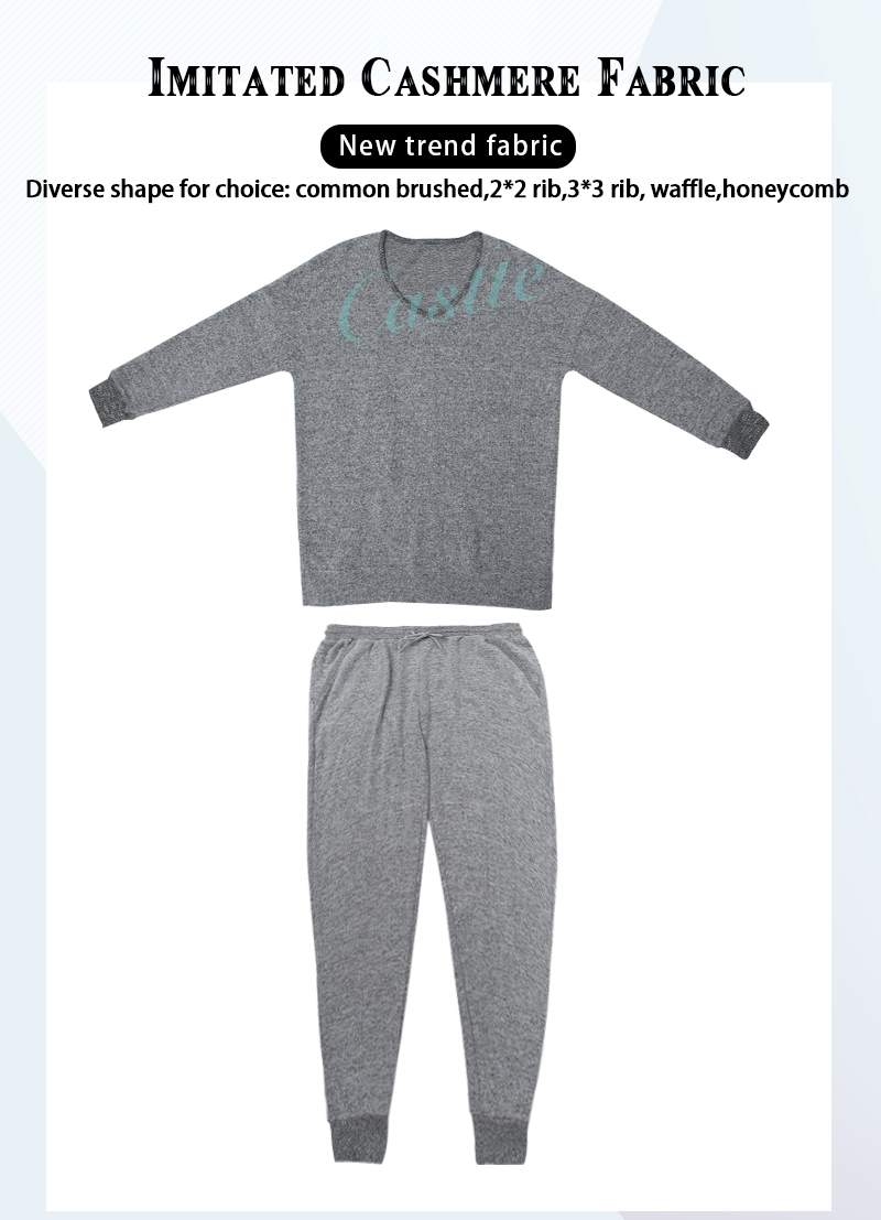 Ladies Cationic Cashmere Loungewear Set